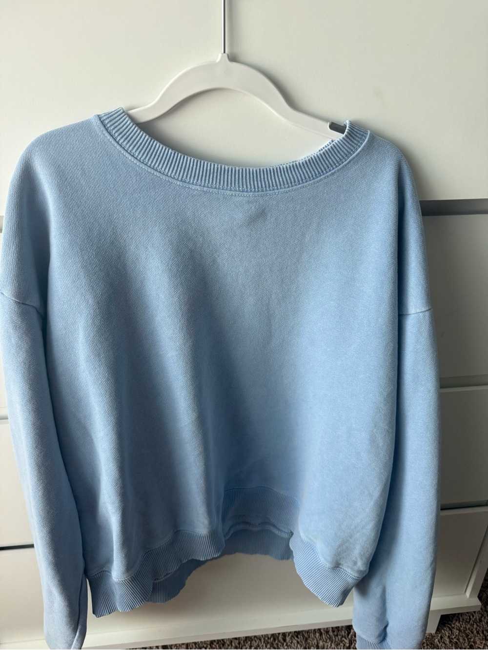 American Eagle Outfitters Light Blue Pullover Sweatshirt